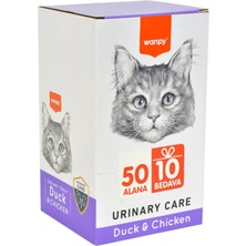 Wanpy Ördek-Tavuklu Kedi Ödülü 60X14 gr (  Urinary Care ) 60'lı Kutu