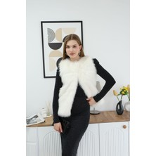 Mistix İstanbul Kadın Yapay Kürk Kışlık Yelek