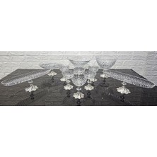 Atabey Home 11 Parça Çeyiz Seti Döküm Ayaklı Sunum Seti & Meyvelik & Dondurmalık & Kurabiyelik & Kayık