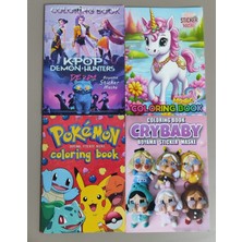 Ada Çanta Kırtasiye 4 Adet Stickerli Boyama Kitabı GF8999
