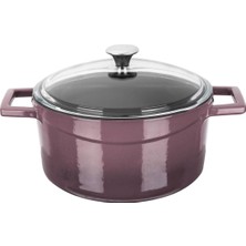 Lava Yuvarlak Tencere -Çap(Ø)20 Cm. Mor