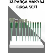 Indispensablely 13 Parça Makyaj Fırça Seti Far Fırçası Allık Fırçası Yumuşak Uçlu