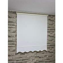 Perdeciniz Mat Stor Perde - Güneşlik Perde- Kaliteli Kumaş Kalın Kumaş(Etekli) Enxboy