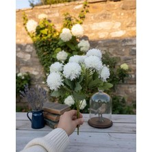 Yasima 9 Dallı Şimşir Aranjmanlı Beyaz Kasımpatı Ev ve Iş Yeri Dekorasyonu