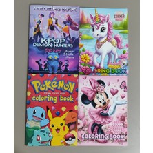 Ada Çanta Kırtasiye 4 Adet Stickerli Boyama Kitabı SD0002