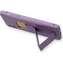 Renklime Newface iPhone Xs Max Kılıf Coco Deri Standlı Kapak - Koyu Lila