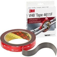 3m 4611 F Çift Taraflı Akrilik Köpük Bant 19MMX3MT