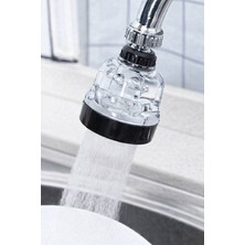 Tayem 3 Fonksiyonlu Şeffaf Musluk Başlığı, 360⁰ Döner Arıtma Başlık Musluk Tasarruf Aparatı