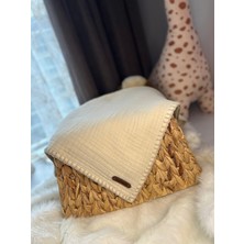 Gökçe Cotton Müslin Bebek Örtüsü Organik %100 Pamuk El Işlemesi