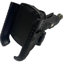 Nero - ( Model 2 ) Kütük Bağlantılı Telefon Tutucu Yandan Kitlemeli (Titreşim Modüllü)