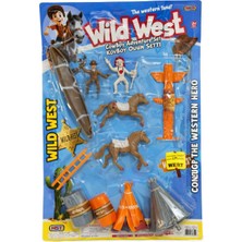 Nasyonel Toys Wild West Kovboy Oyuncak Seti – Atlar, Kovboy Figürleri ve Aksesuarlar – Çocuk Oyun Seti