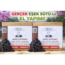 Şükran Ana Sabunları El Yapımı Katranlı Eşek Sütü Sabunu 2'li Paket