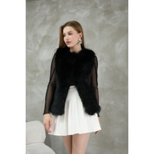 Mistix İstanbul Kadın Yapay Kürk Kışlık Yelek