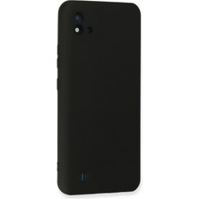 Renklime Newface Realme C11 2021 Kılıf Nano Içi Kadife Silikon - Siyah