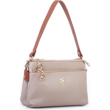 Nas Bag Kadın Çapraz Çanta - Kum Taba Silan