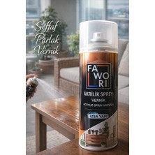 Fawori  Akrilik Sprey Parlak Vernik Şeffaf 400 ml
