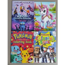 Ada Çanta Kırtasiye 4 Adet Stickerli Boyama Kitabı HN61114