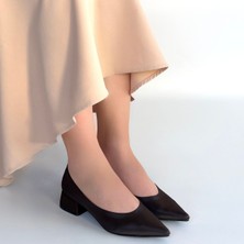 SEPET365 Ferla Acı Kahve Cilt Topuklu Ayakkabı