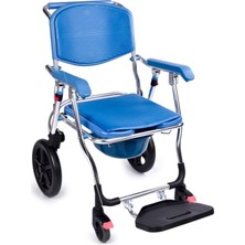 Comfort Plus Banyo ve Tuvalet Tekerlekli Sandalye | Katlanabilir Alüminyum Şase, Hafif Tasarım DM-70