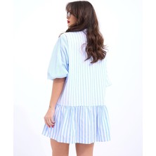 Drgy 6311 Elbise-Mavi