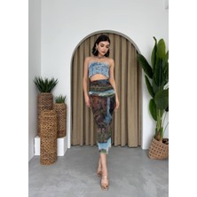 Drgy Lara Transparan Midi Etek