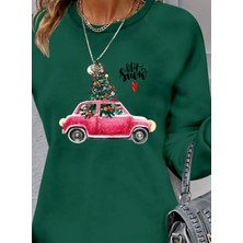 Drgy Kadın Uzun Kollu Bisiklet Yaka Desenli Viskon Iki Iplik Elbise