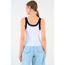 Drgy Iki Renkli Atlet - Beyaz-Siyah