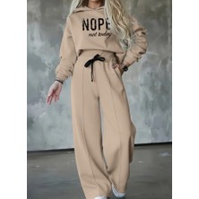 Drgy Kadın Uzun Kollu Nope Baskılı Beli Ribanalı Ikili Takım