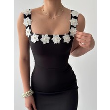 Drgy Mıng Çiçek Detaylı Elbise