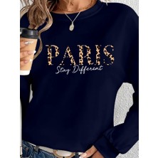 Drgy Kadın Uzun Kollu Bisiklet Yaka Desenli Viskon Iki Iplik Bluz