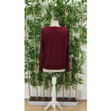 Drgy Kadın Uzun Kollu Bisiklet Yaka Desenli Viskon Iki Iplik Bluz