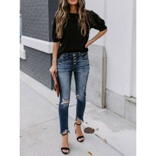 Drgy Kadın Kısa Kollu Pileli Balın Kol Bürümcük Bluz