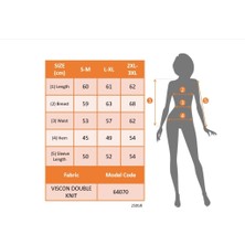 Drgy Kadın Uzun Kollu Bisiklet Yaka Viskon Iki Iplik Bluz