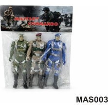 Nasyonel Toys Asker Figür Oyuncak Seti-3'lü | Military Komanda Oyuncakları | MAS003