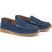 Ziya, Kadın Hakiki Deri Ayakkabı 1611061ZRC6 Kot Mavi