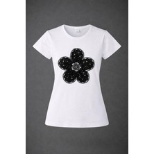 Dıgıl Kids Papatya Desenli Kısa Kol Likralı Penye