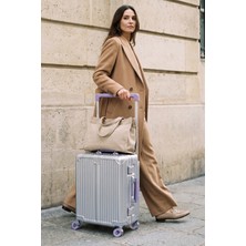 Zeplin Boxy Pc Policarbon Kabin Boy Valiz Silver-Mor