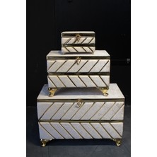 Huzur Çeyiz Balık Sırtı Model 3'lü Çeyiz Sandığı