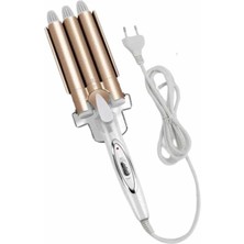 Indispensablely Saç Şekillendirici Wag Maşa Üçlü Yüksek Isı Ayarlı Seramik Kaplama