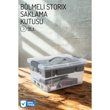 Nandy Home 9lt. Bölmeli Storix Saklama Kutusu, Çok Amaçlı Saklama Kutusu - Tamir Kutusu