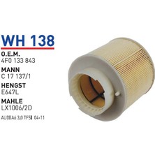Wunder Filter Audı A6 3.0  Uyumlu Hava Filtresi Wh 138