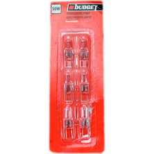 Budget 50W 12V G6,35 (6'lı Paket) Halojen Kapsül Ampul