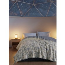 Orbit 4 Renk Jakarlı Müslin Yatak Örtüsü-Çift Kişilik PIKE-%100 PAMUK-230X250 cm - Yumuşak Dokulu Nefes Alan Pike ve Yatak Örtüsü