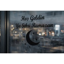 POYRAZREKLAM Hoş Geldin Ya Şehri Ramazan Cam Duvar Ayna Sticker Etiket