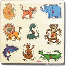 Ekoplay Vahşi Hayvanlar Ahşap Yapboz (30 x 30 cm)