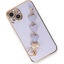 Renklime Newface iPhone 14 Kılıf Esila Silikon - Lila