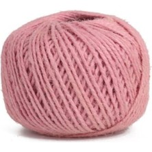 Belirtilmemiş Pembe Ipi Kırnap Ipi Kendir Ipi Keten Ipi Hasır Ip Dekoratif Süsleme Ipi 100 gr