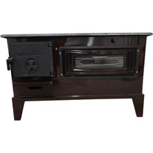 Flame Stove FS-321 40 Lık Kare Cıkmalı Kahverengi Kuzine