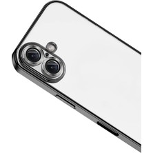 Renklime Newface Apple iPhone 17 Razer Lensli Silikon - Siyah