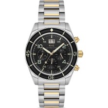 Rms Zeitmeister RMS.1.AG1552.04 Fonksiyonlar Aktif Kristal Cam Takvimli Metalik-Altın Renk Erkek Kol Saati